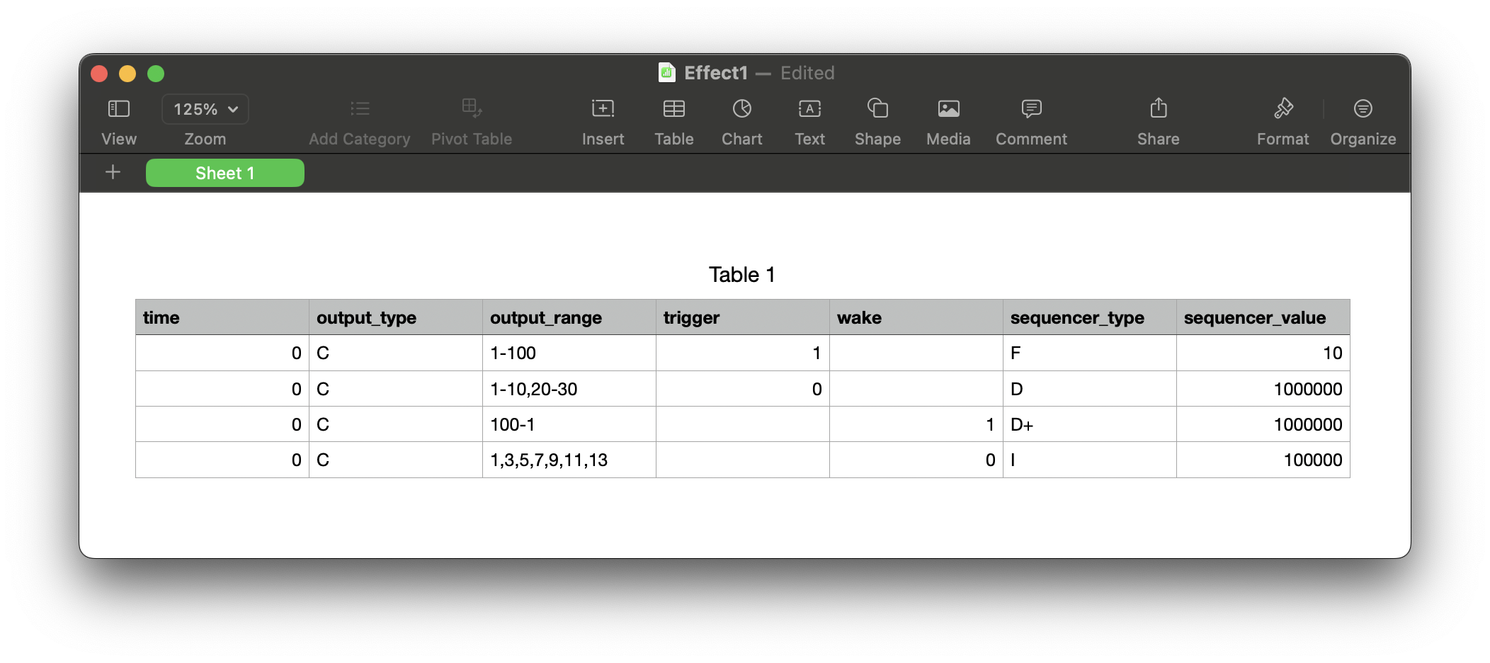 Complex Seq Events Speadsheet